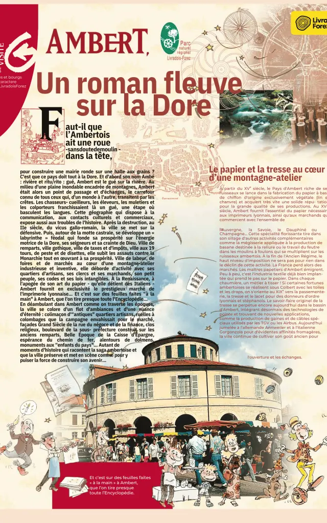 Couverture d'un guide touristique de bourg du Livradois-Forez